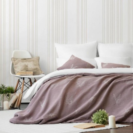 Bedspread with pillowcases "onion", size 230x250 cm, powder color-1