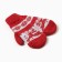 Women's mittens, red/white color, size 20-22