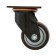 Wheel for transport trolleys rotary tundra, D = 100 mm, on the site, TPR coating