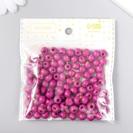 Beads for creativity tree "Bronze violet" D-0.8 cm, set of 20 g-2
