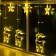Garland “fringe” 2.4 × 0.9 m with nozzles “deer”, ip20, transparent thread, 138 LED, glow warm white, 8 modes, 220 V