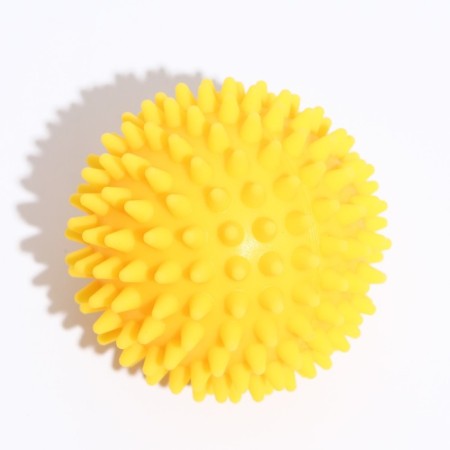 Toy "Massage ball" No. 2, 7.7 cm, yellow-1
