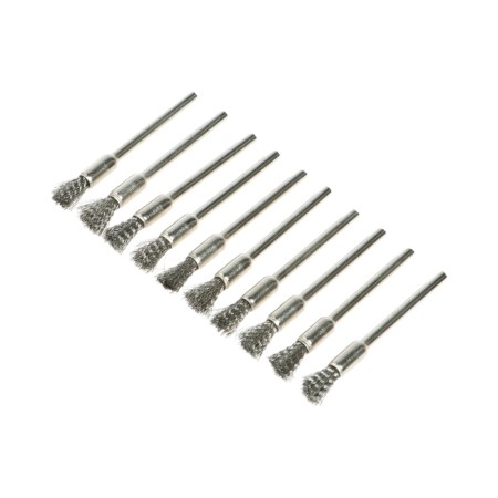 Metal brush, 5 cm, stainless steel, set 10 pcs