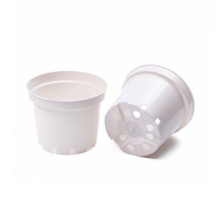 Pot for seedlings, 3 l, d = 19 cm, h = 15 cm, white, greengo-3