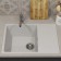 Kitchen car is a stone from the Uperwood Econ UPD-506, 001, rectangular, color 001 White matte