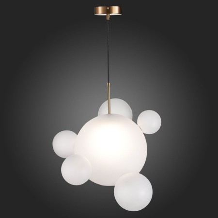 Suspension lamp ST LUCE. SL1133.513.01. Bopone. 1x60 W, E27, 52x52x55 cm, brass color-2