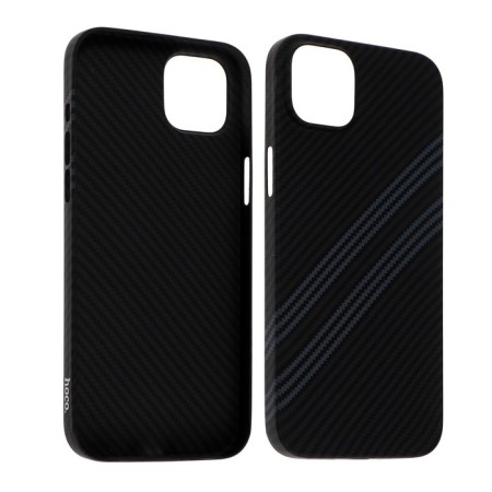 Hoco case for the iPhone 14 Plus phone, Kevland texture, black-gray-1