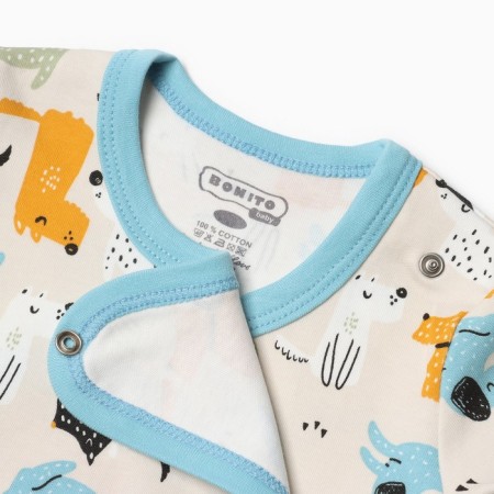 Body baby, cream color/dog, height 68 cm-1