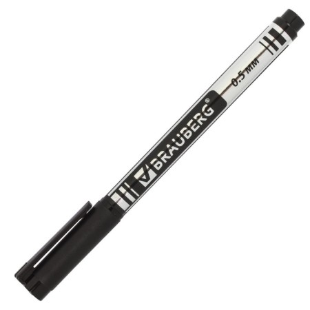 Marker for CD/DVD 0.5 mm, Brauberg, black-2