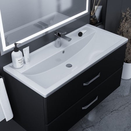 Sink uperwood Foster, furniture, 100 cm, rectangular