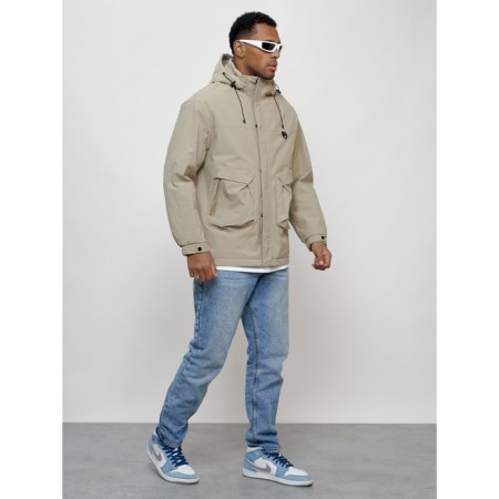 Male spring jacket, size 48, beige color-12