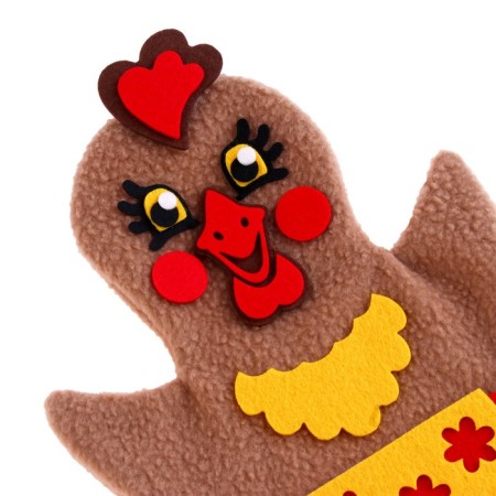 Finger theater doll on the hand "chicken"-1