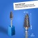 Cure cutlear for manicure “cone”, average cut, 6 × 13.5 mm, in a plastic case