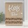 Keywood tree 6 hooks "Flower pattern" 26.5x20.5x6 cm