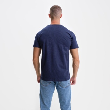 T-shirt male, dark blue color/Print mix, size 2xl-3