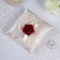 Pillow for the rings "delight", red