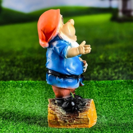 Sadovaya figure "Dwarf with a shovel" Small 15x12x30cm-7