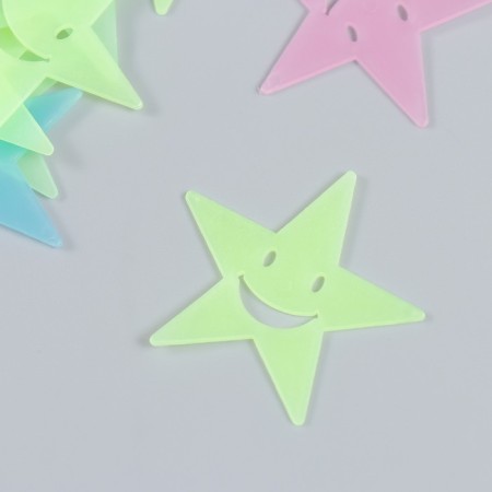 Stick phosphorus plastic "Smail Star" set 40-43 pcs 19x13 cm-1