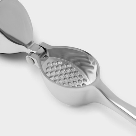 A press for garlic shapes shapes, 17 × 4.7 × 3.2 cm, working part 4 × 3 cm, stainless steel, silver color-3