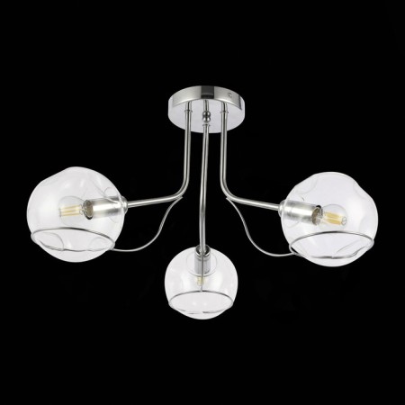 Ceiling EVOLUCE lamp. Sle102502-03. BACA. 3x40 watts, E14, 61x61x31 cm, chromium color-3