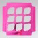 Capley box, confectionery packaging with a window, 9 cells "Pink", 25 x 25 x 10 cm