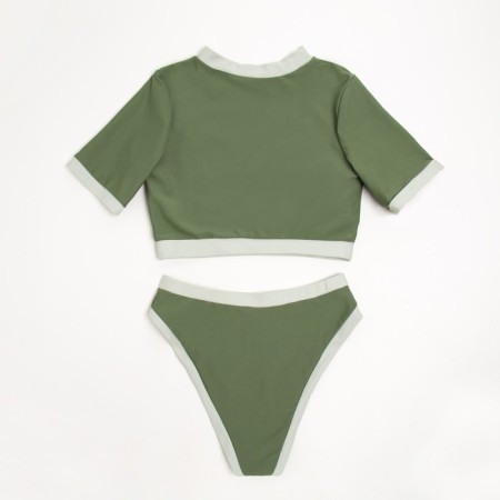 Separate Minaku swimsuit with top, color green, size 48-6