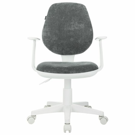 Brabix Fancy MG-201W children's chair, with armrests, white plastic, gray "Light 19"-1
