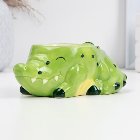 Kashpo "Crocodile Gennady" 14x9x8cm