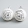 New Year's Christmas tree decoration for coloring, set 2 pcs, ball size 5.5 cm, Mickey Mouse