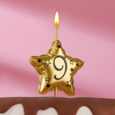 Candle in the cake on the skewer 