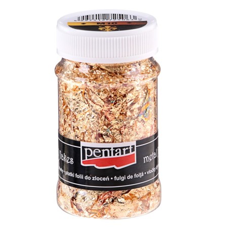Potal in flakes gold/silver/copper/bronze, 100 ml, Pentart, (M10 2506)