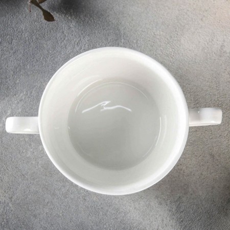 Porcelain broth Wilmax, 440 ml, d = 11 cm, white color-1