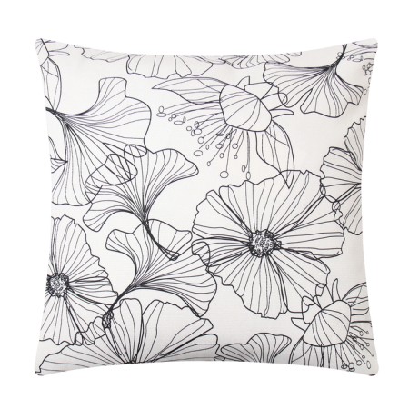 Pillowess Decorative Ethel Black Flowers, 40 x 40 cm, 100% cotton-3
