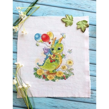 Embroidery set "in the flowering meadow" 18 × 15 cm-2