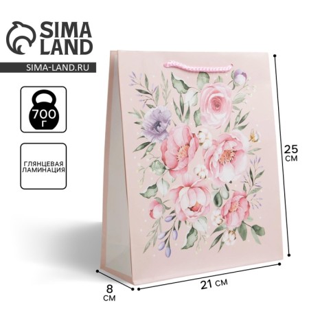 Gift laminated package, packaging, Pressent for You, Ml 21 x 25 x 8 cm