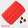 Baking uniform “Gingerbread man”, silicone, 32.5 × 21 × 1.5 cm, 24 cells, red color