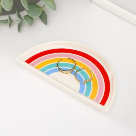 Souvenir ceramics stand for the Rainbow ring 12x6x1.6 cm-1