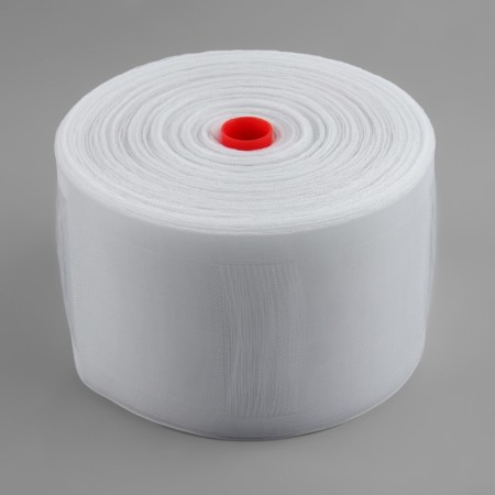 The curtain tape is pipe, organza, 10 cm, 50 ± 1 m, the color is transparent-4