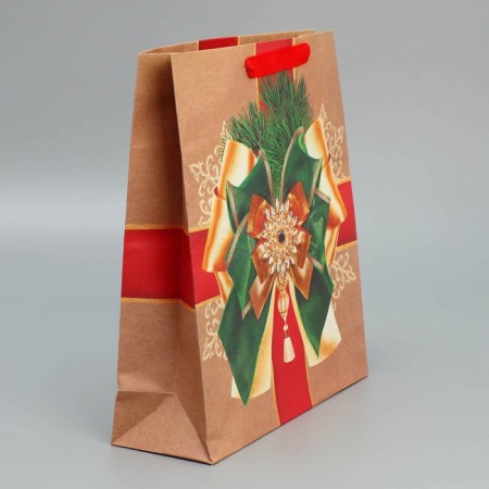 Craft vertical “New Year gift”, m 26 x 30 x 9 cm, New Year-2