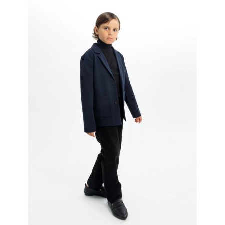 Jacket for a boy, height 134 cm, blue color-10