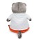 Soft toy "Basik", in a quilted jacket and overalls, 22 cm