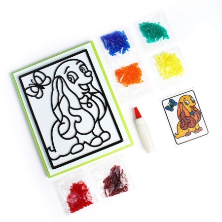Picture with crystals "Sweet puppy"-2