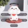 Plastic pendulum from the solar battery "Cat Mani-Neko with puffy cheeks" 10x10x10.3 cm