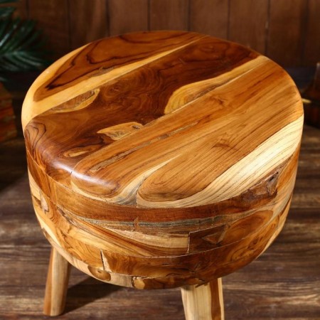 Interior table "Indonesian style" 46x40 cm, tick tree-3