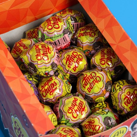 Caramel SHUPA-Chups XXL Trio with chewing elastic band inside, Assorted, 29 g-2
