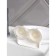 Soap dish on suction cups, plastic, 15 × 11 × 6.5 cm, white color