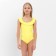 Swimsuit Assed children's minku yellow color, height 122-128