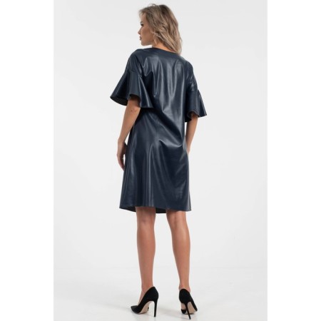 Women's dress, size 42, blue color-4