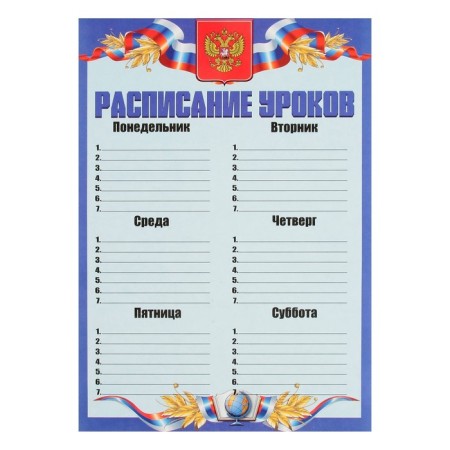 Lesets sheets for a schoolboy portfolio, 30 sheets (title, content, 28 sections) "Russian schoolboy", in a folder-9