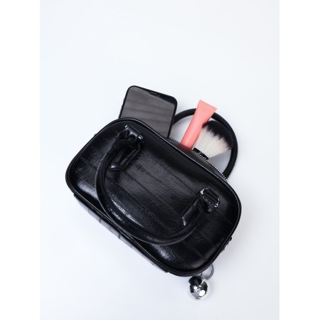 Women's bag, 20*9*12, lightning departure, belt lengths, black-9